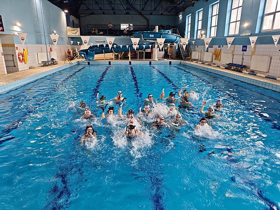 Hokej pod wodą Walenie Siemianowice Śląskie Finał WOŚP w Rudzie Śląskiej 25 I 2026